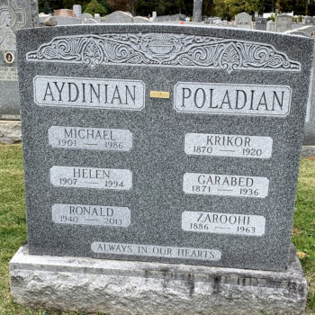 Double Headstones Barre Gray